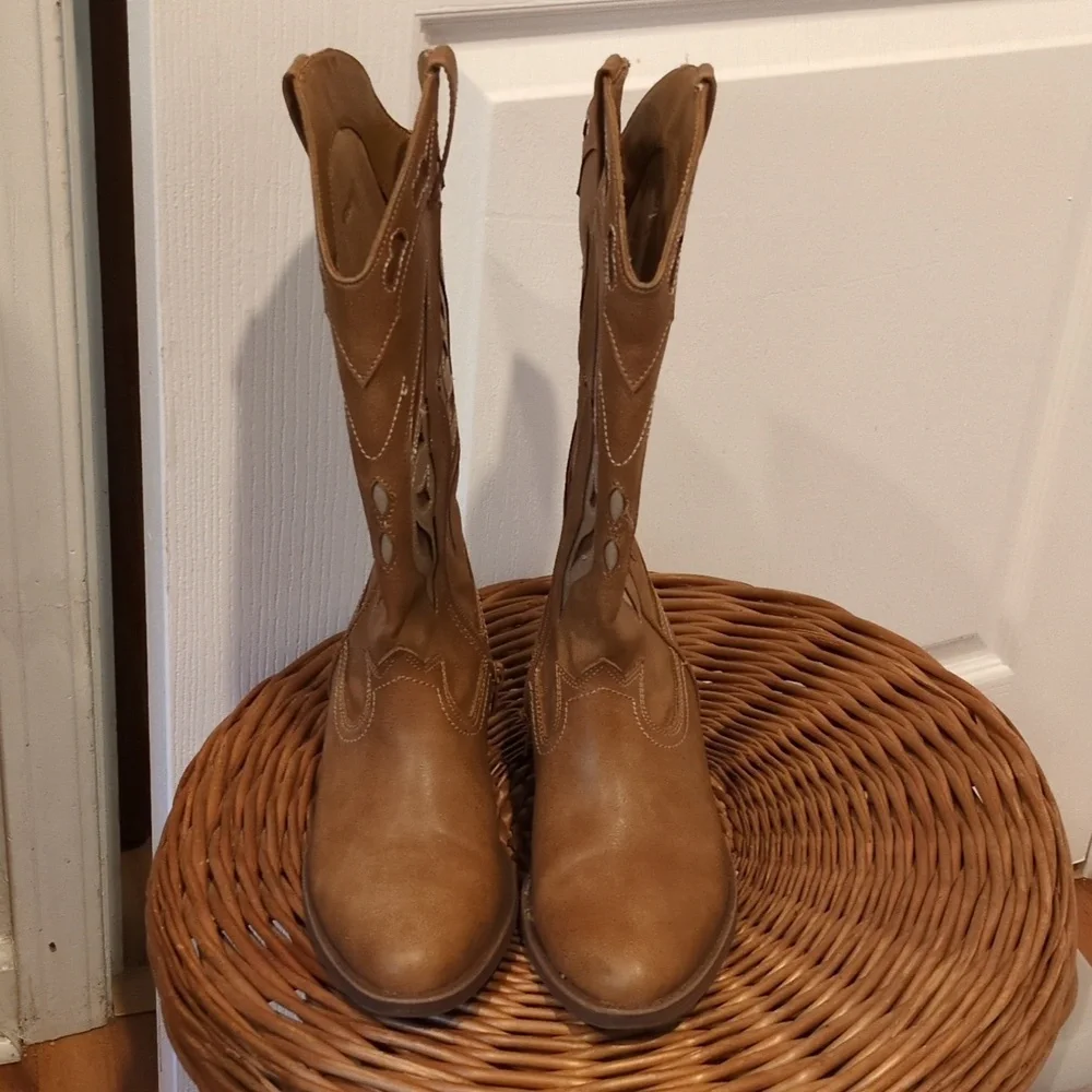 Madden NYC Brown Western Festival Cowboy Boot Womens 7 - Picture 2 of 9